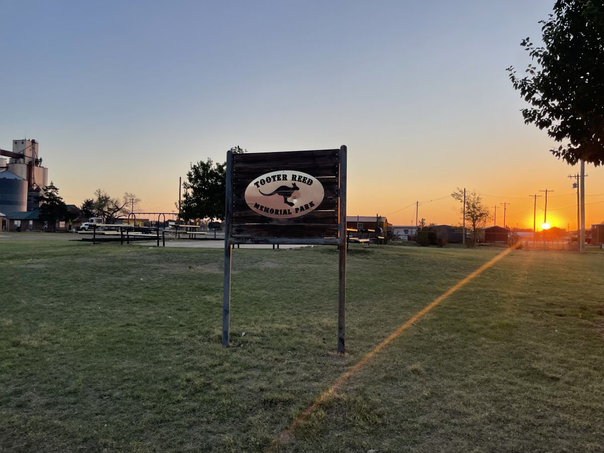 Tooter Reed Memorial Park in Kress, TX Morning Sunrise. Photo by TJ Garcia